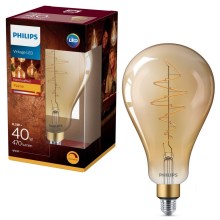 Ampoule dimmable LED VINTAGE Philips A160 E27/6,5W/230V 2000K