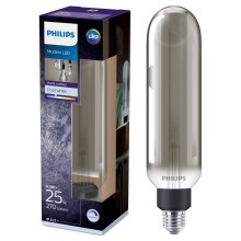 LED Lamp dimbaar SMOKY VINTAGE Philips T65 E27/6,5W/230V