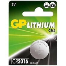 1 st. Lithium knoopcel batterij CR2016 GP 3V/90mAh