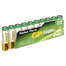 10 ks Alkaline batterij AA GP SUPER 1,5V