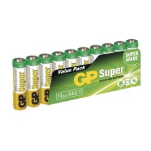 10 ks Alkaline batterij AAA GP SUPER 1,5V