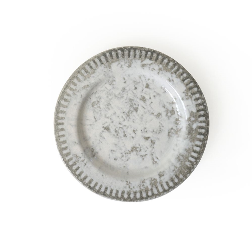18-delig servies, grijs/keramiek