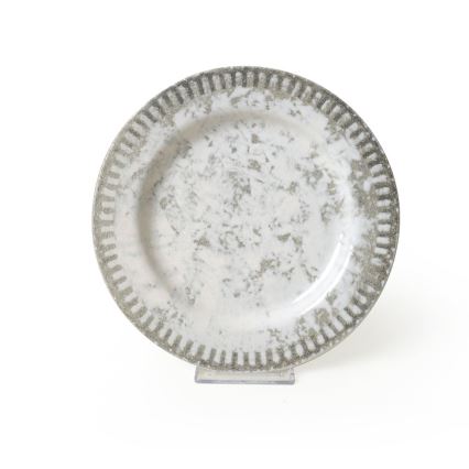 18-delig servies, grijs/keramiek