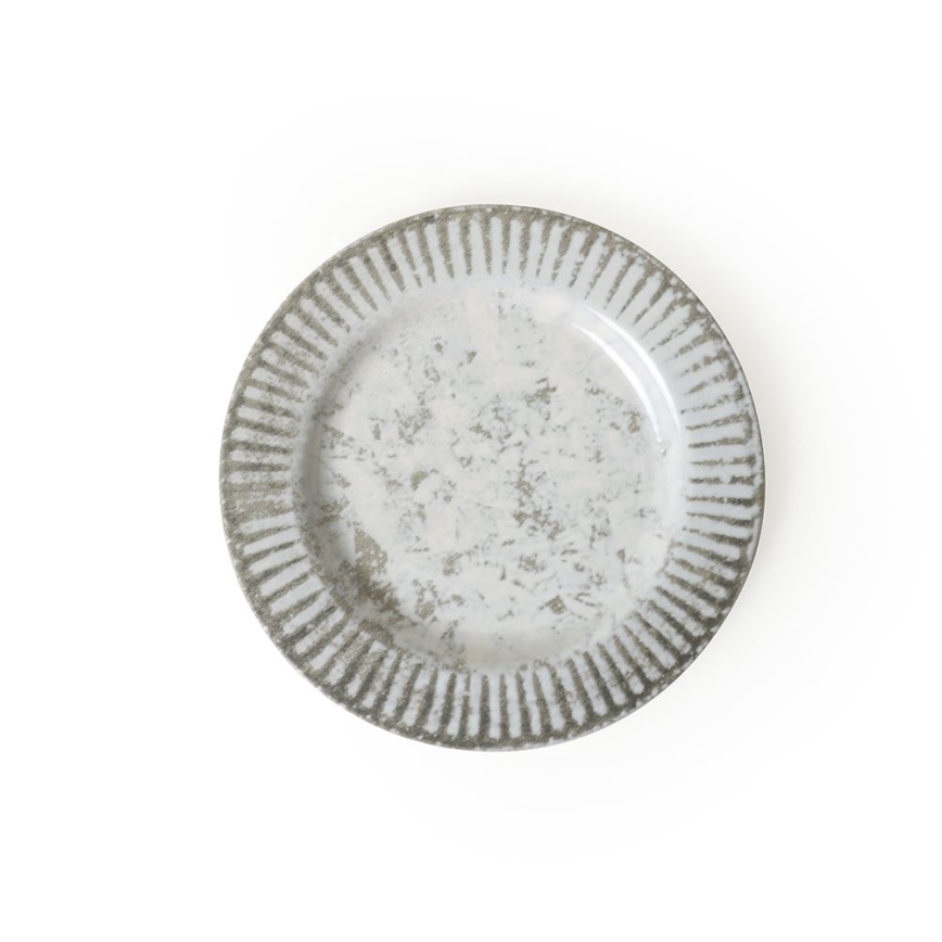 18-delig servies, grijs/keramiek