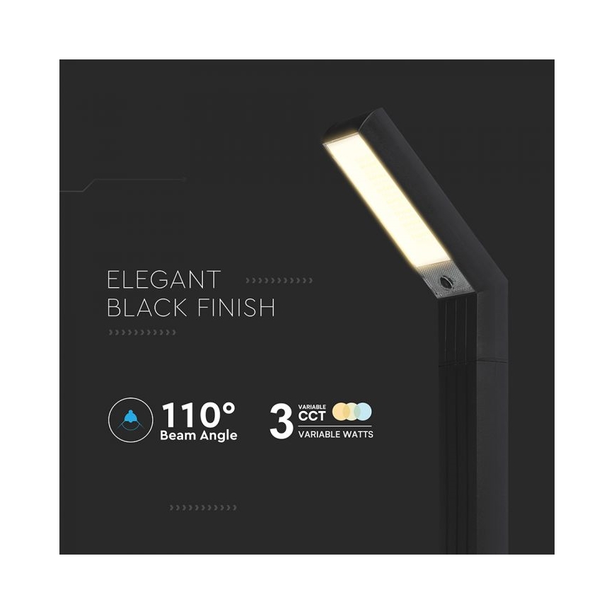2-in-1 LED-zonnelamp LED/1,5W/3,7V IP65 1500 mAh