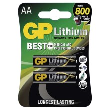 2 pc Pile lithium AA GP LITHIUM 1,5V
