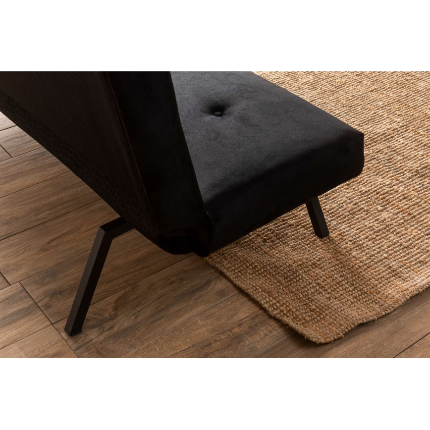 2-zits slaapbank BAKU, zwart