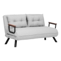 2-zits slaapbank QIRA, grijs