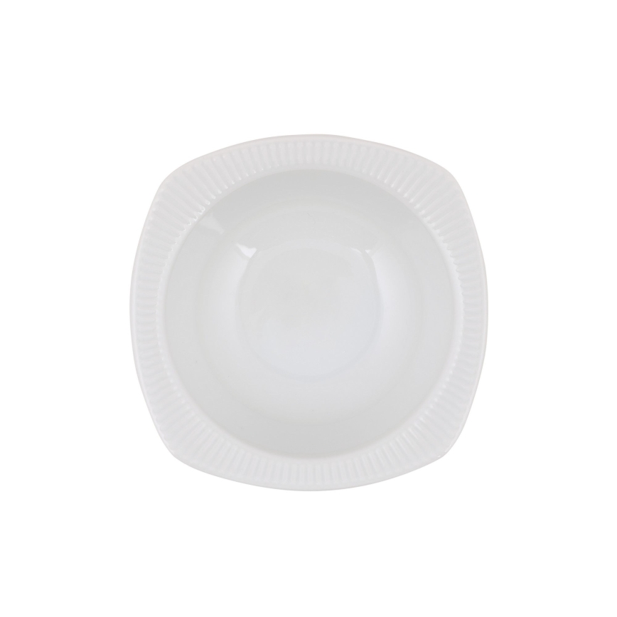 24-delig porseleinen servies, wit