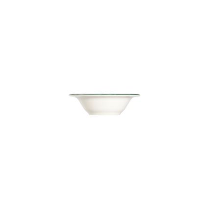 24-delig servies, wit/groen, porselein