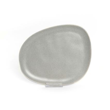 24-delige serviesset, grijs/steengoed