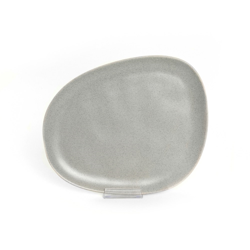 24-delige serviesset, grijs/steengoed