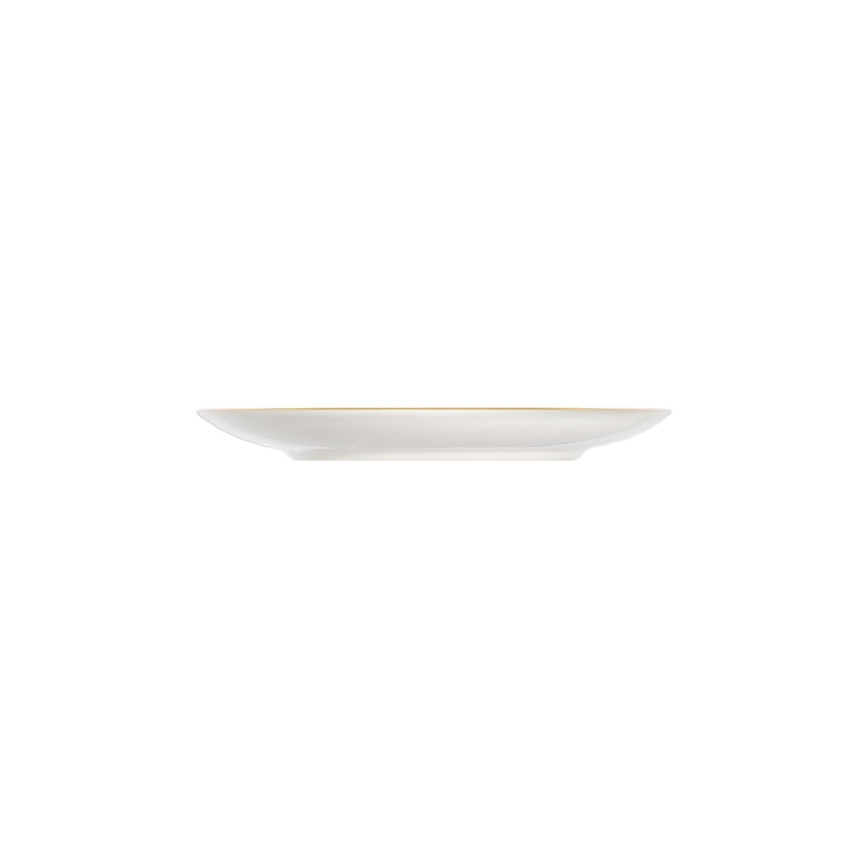 24-delige serviesset, wit/blauw/goud, porselein