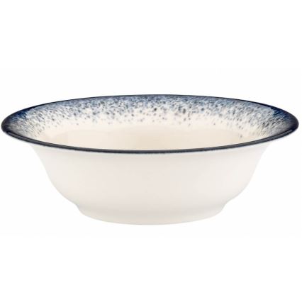 24-delige serviesset wit/blauw/porselein