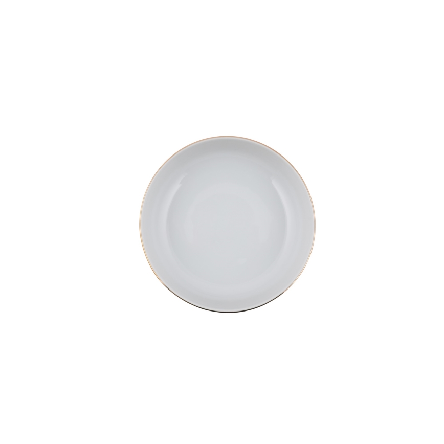 24-delige serviesset, wit/goud, porselein