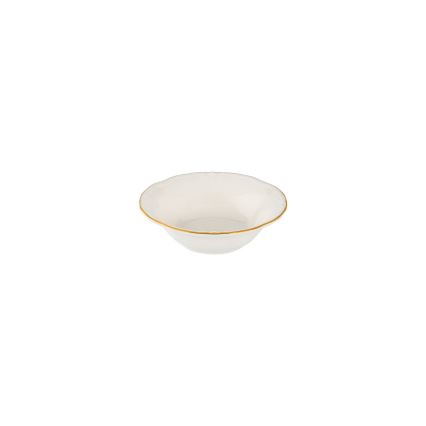 24-delige serviesset, wit/goud, porselein