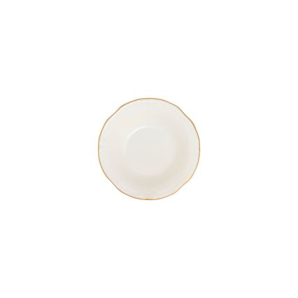 24-delige serviesset, wit/goud, porselein