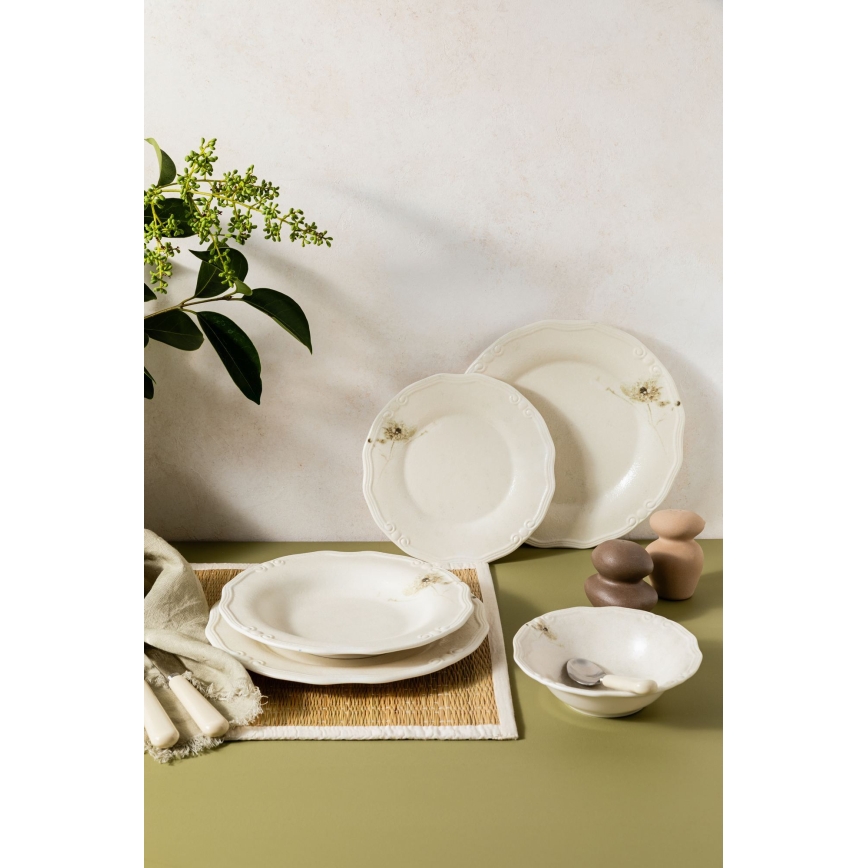 27-delige serviesset crème/porselein