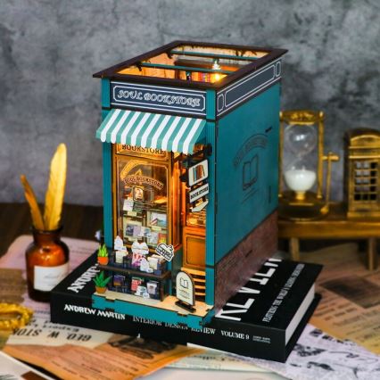 2Kids Toys - 3D puzzel LED Boekensteun Boekhandel Ziel 2xAAA