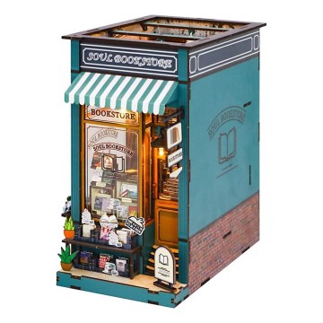 2Kids Toys - 3D puzzel LED Boekensteun Boekhandel Ziel 2xAAA