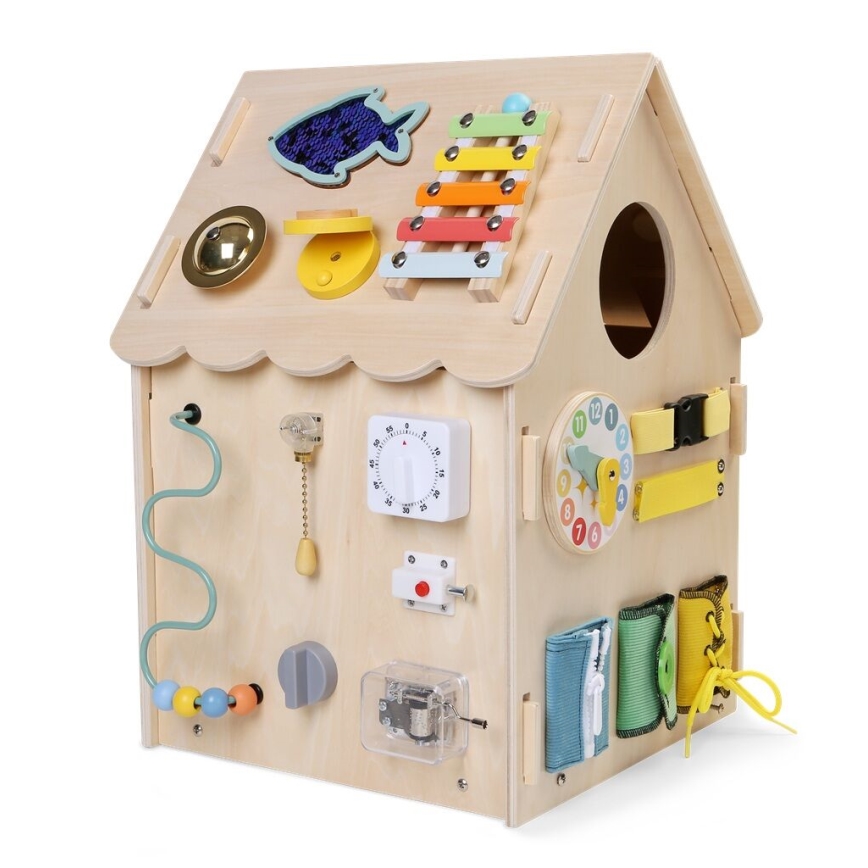 2Kids Toys - Activity bord huis beige