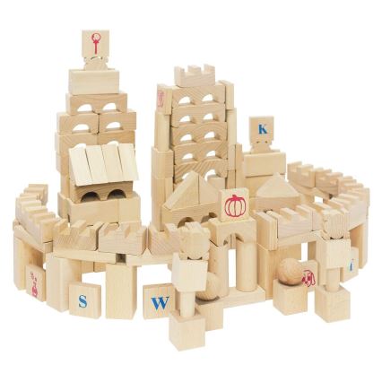 2Kids Toys - Blocs de construction en bois naturel, lot de 220 pièces