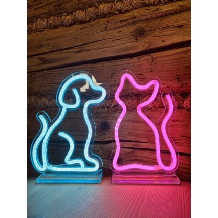 2Kids Toys - Décoration de table néon chat LED/5W/USB