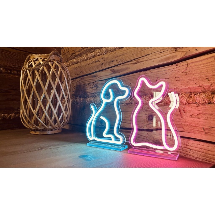 2Kids Toys - Décoration de table néon chat LED/5W/USB