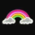 2Kids Toys - Décoration murale néon LED/5W/USB arc-en-ciel avec des nuages