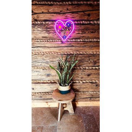 2Kids Toys - Décoration murale néon LED/5W/USB cœur