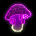 2Kids Toys - Décoration murale néon LED/5W/USB en forme de champignon