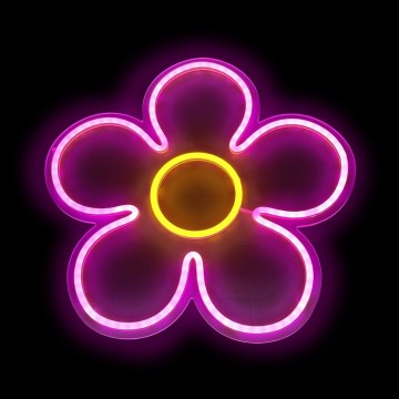 2Kids Toys - Décoration murale néon LED/5W/USB fleur
