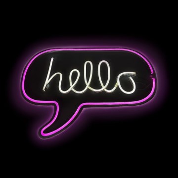 2Kids Toys - Décoration murale néon LED/5W/USB hello