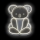 2Kids Toys - Décoration murale néon LED/5W/USB koala