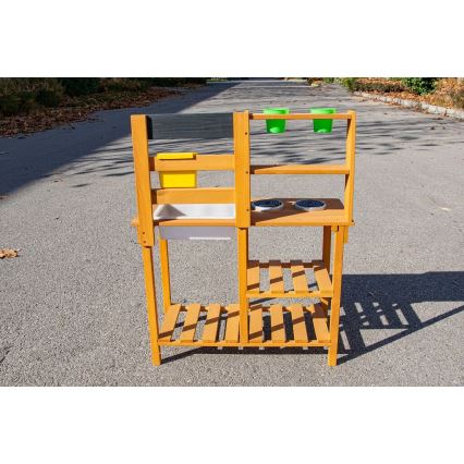2Kids Toys - Houten buitenspeelkeuken met gootsteen
