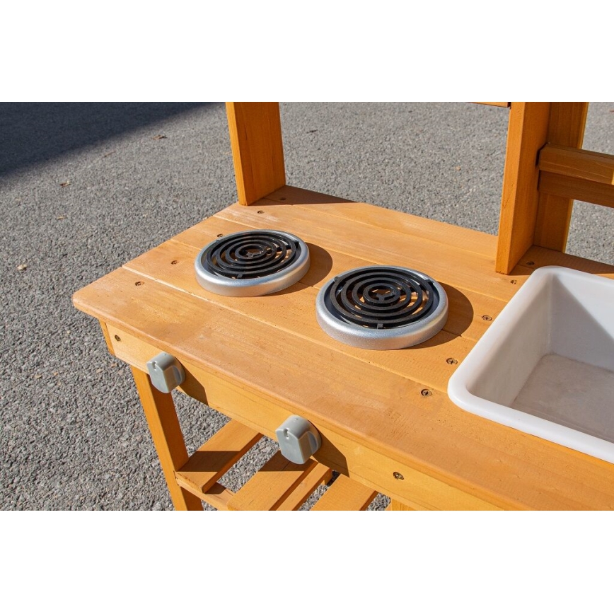 2Kids Toys - Houten buitenspeelkeuken met gootsteen