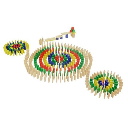 2Kids Toys - Jeu de dominos en bois colorés, 800 pièces