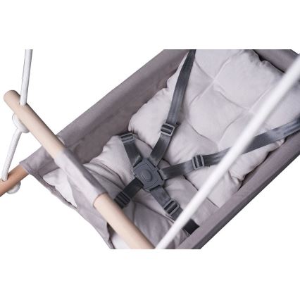 2Kids Toys - Kinderschommel van textiel voor de allerkleinsten grijs