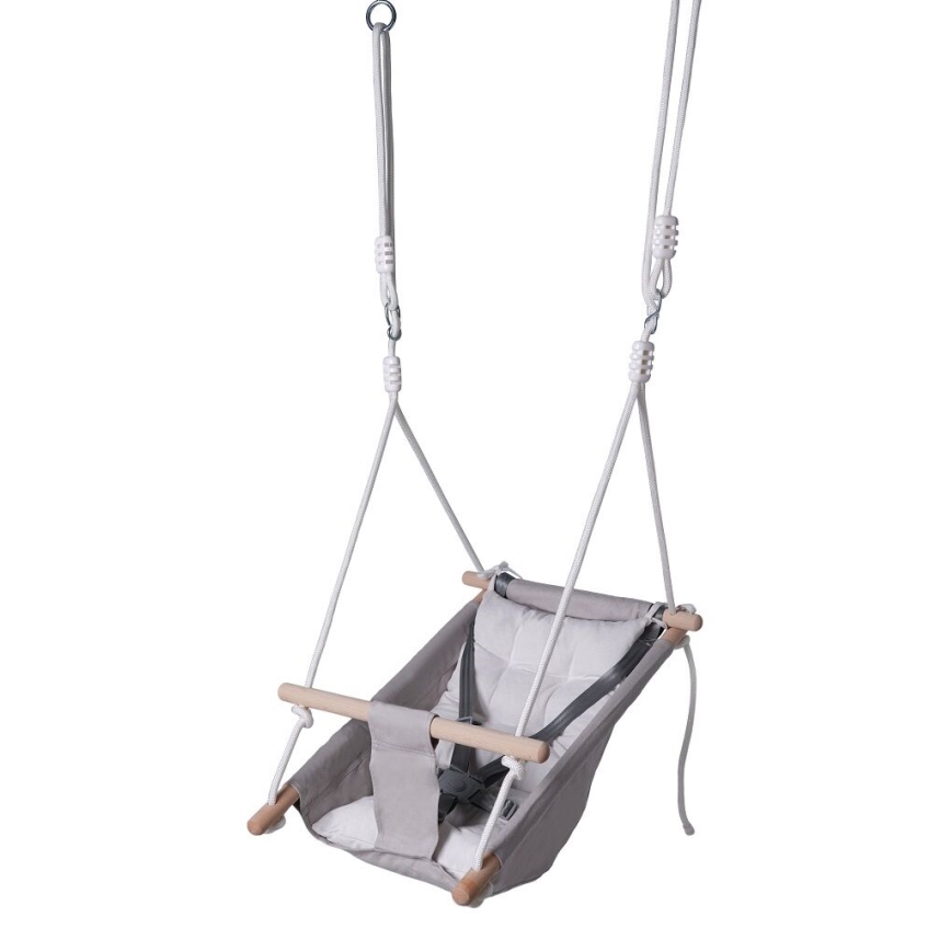 2Kids Toys - Kinderschommel van textiel voor de allerkleinsten grijs