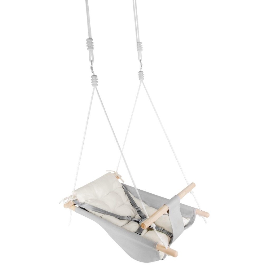 2Kids Toys - Kinderschommel van textiel voor de allerkleinsten grijs