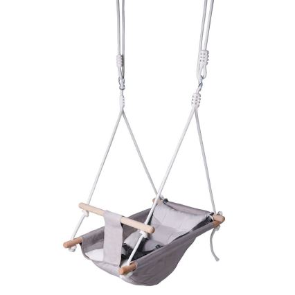 2Kids Toys - Kinderschommel van textiel voor de allerkleinsten grijs