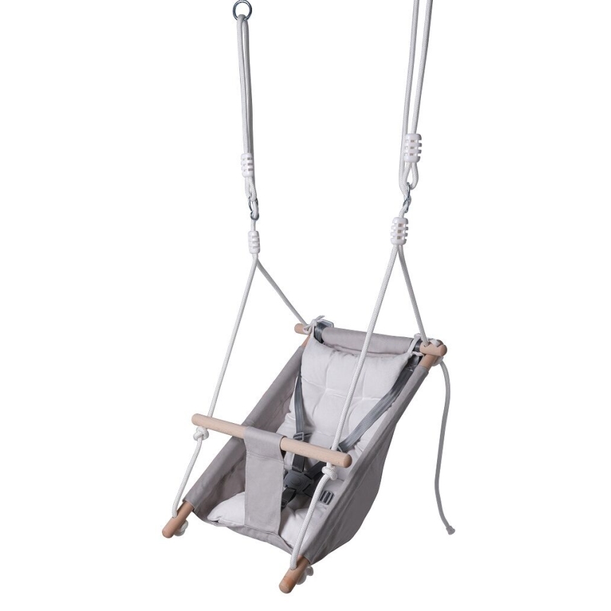 2Kids Toys - Kinderschommel van textiel voor de allerkleinsten grijs
