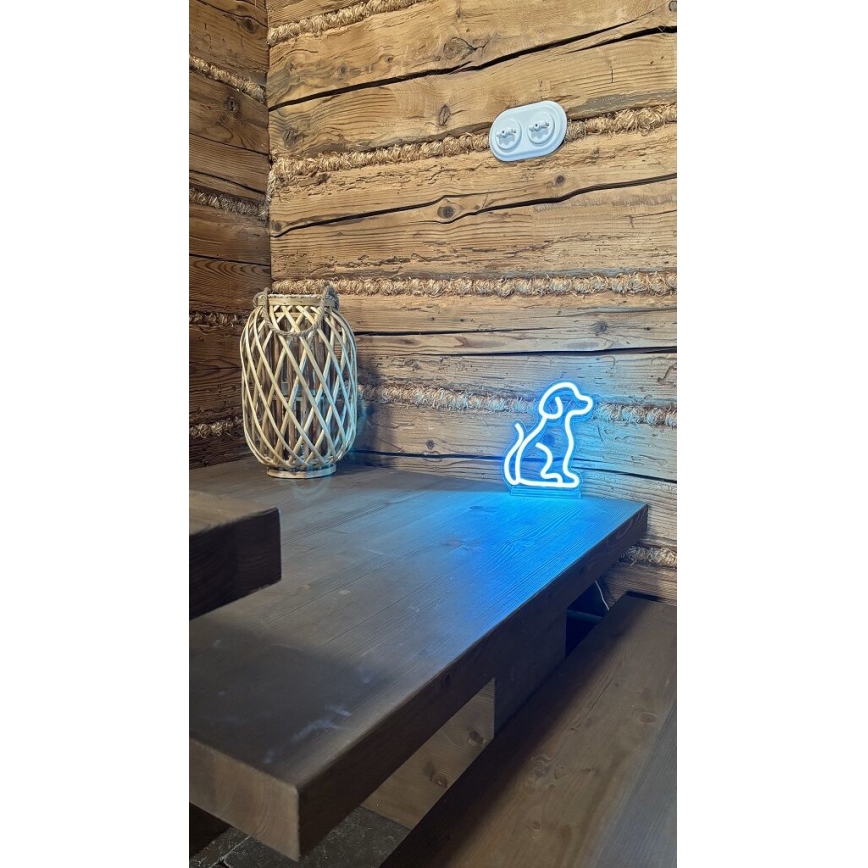 2Kids Toys - LED Neon tafel decoratie LED/5W/USB hond