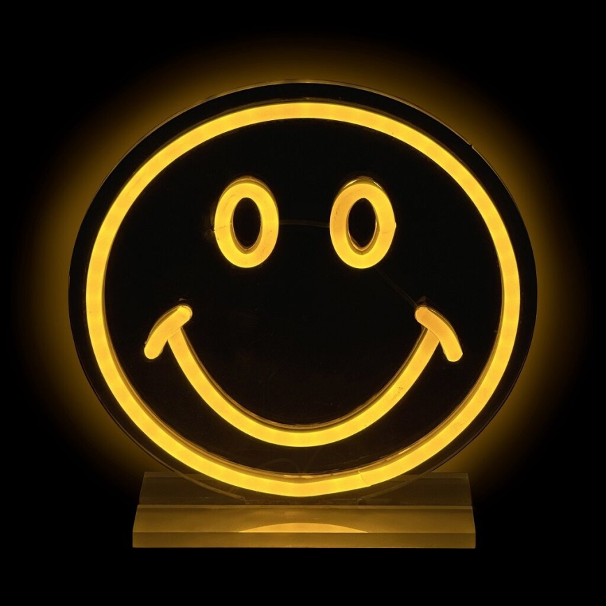 2Kids Toys - LED Neon tafel decoratie LED/5W/USB smiley