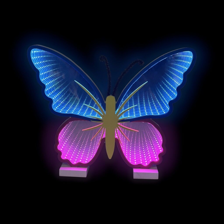 2Kids Toys - LED Neon tafel decoratie LED/5W/USB vlinder