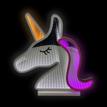 2Kids Toys - LED Neon tafeldecoratie LED/5W/USB eenhoorn