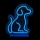 2Kids Toys - LED Neon tafeldecoratie LED/5W/USB hond