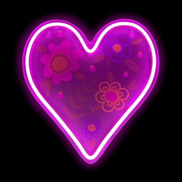 2Kids Toys - LED Neon-wanddecoratie LED/5W/USB hart