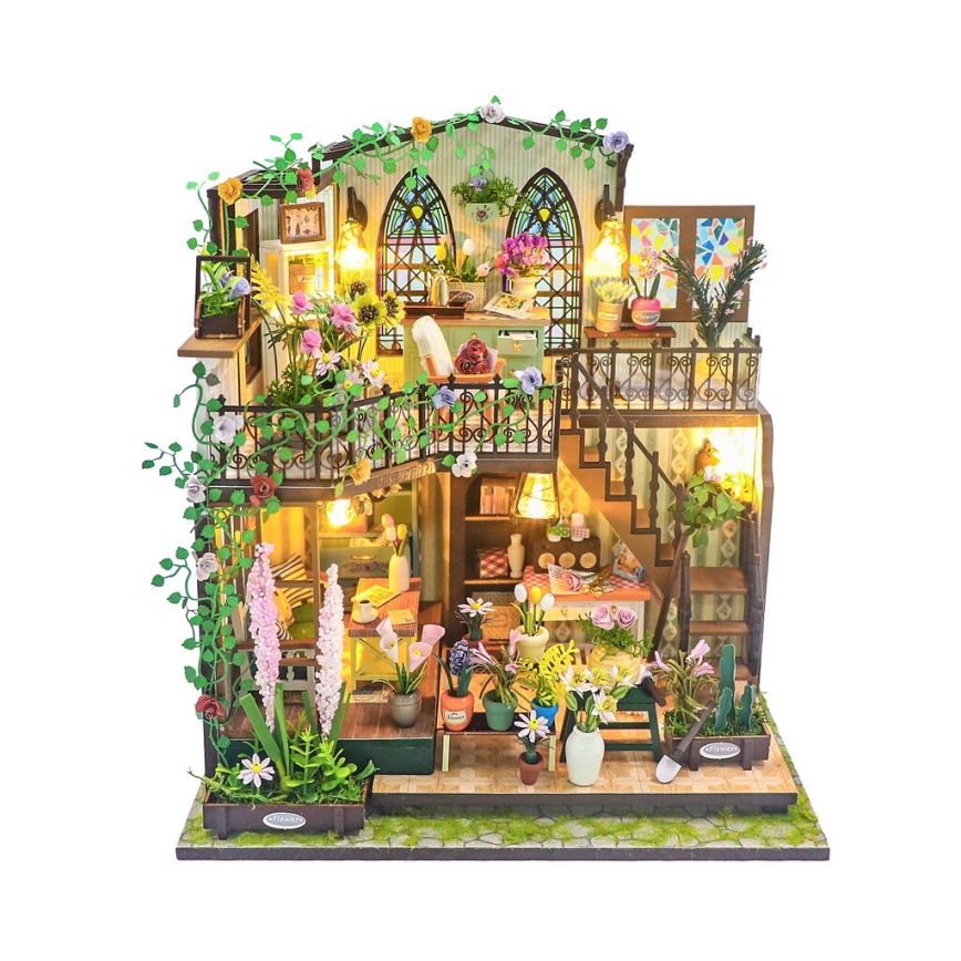 2Kids Toys - Miniatuur Darcyin bloemenhuisje 2xAAA
