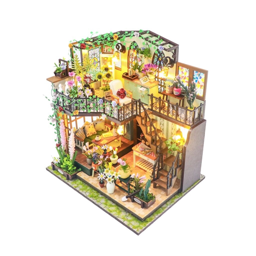 2Kids Toys - Miniatuur Darcyin bloemenhuisje 2xAAA